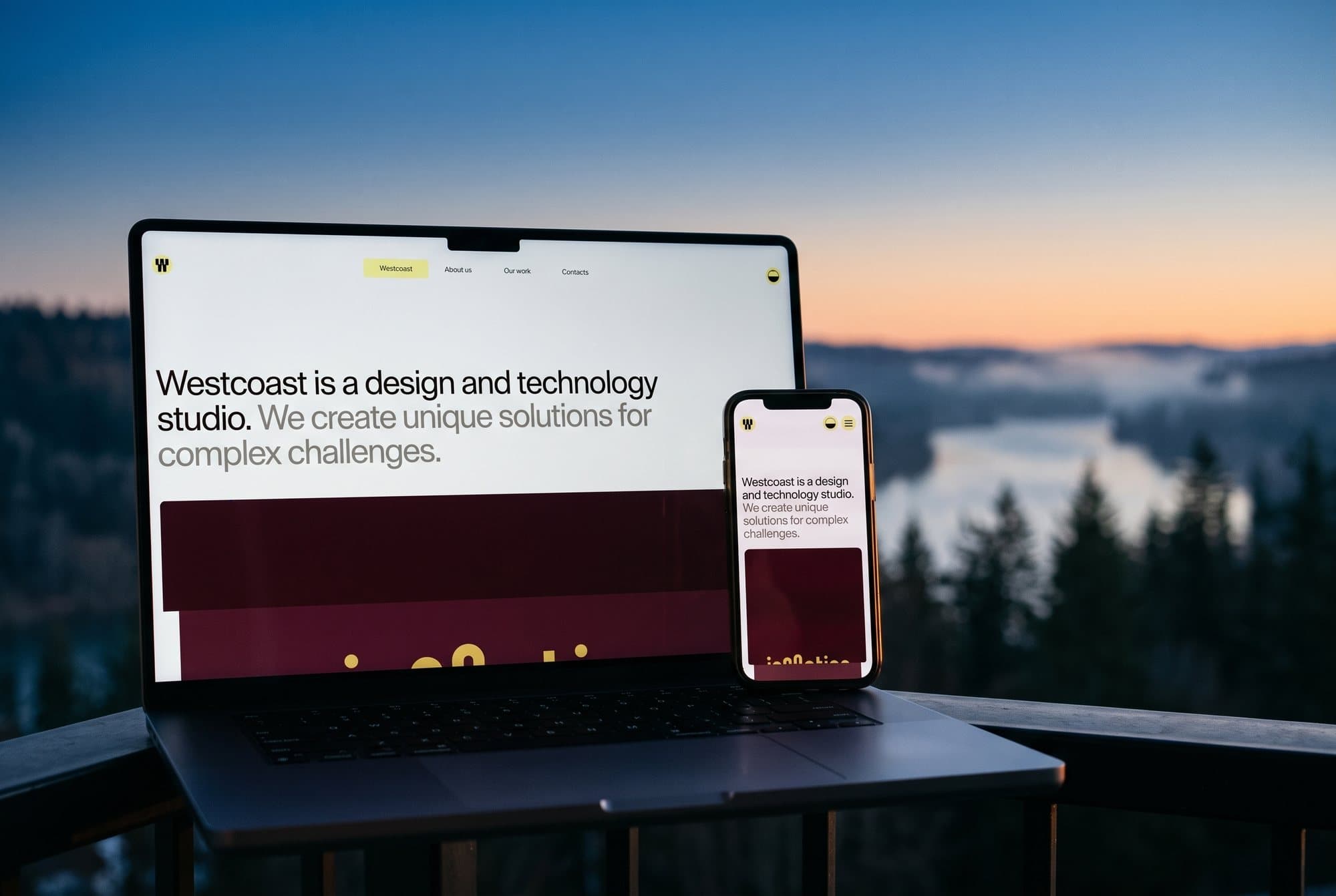 The Westcoast website on a laptop and a phone